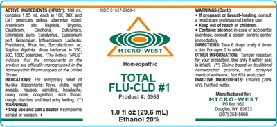 1.0 Fl Oz Bottle Label (Total Flu Cld 1   1.0 Fl Oz Bottle Label)